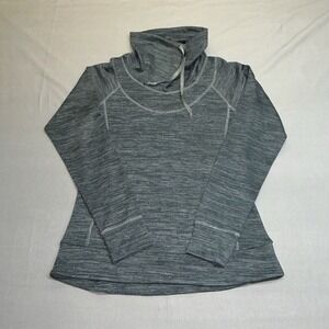 KUHL Sweatshirt Womens Medium Lea Funnel Neck Pullover Gray Stretch Activewear